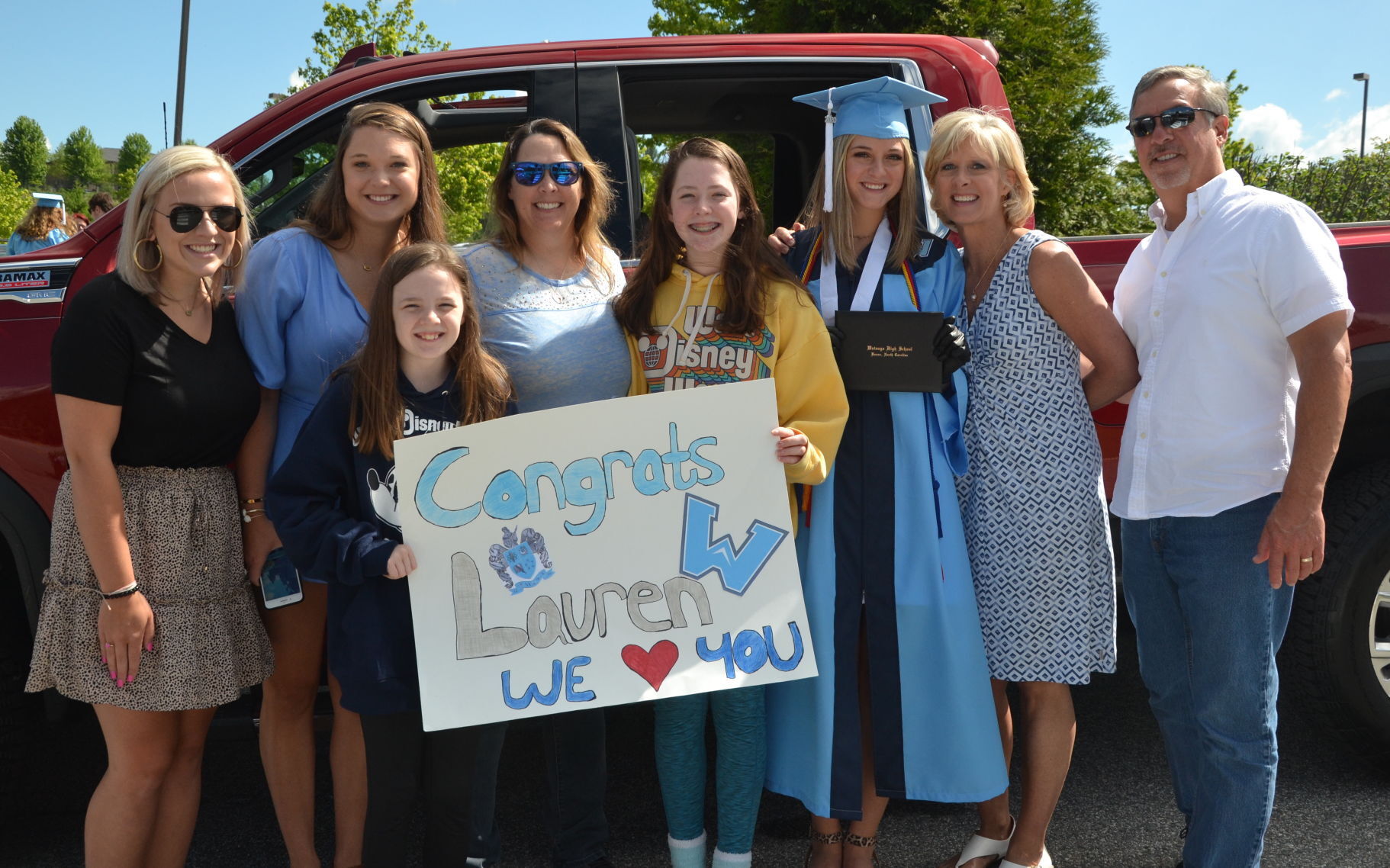 Lauren Cottom and family